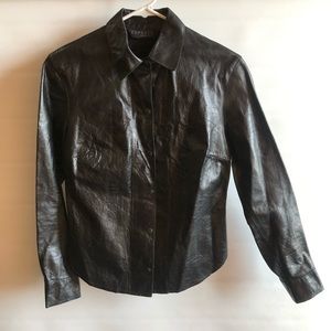 Express World Brand women’s 100% Leather shirt
